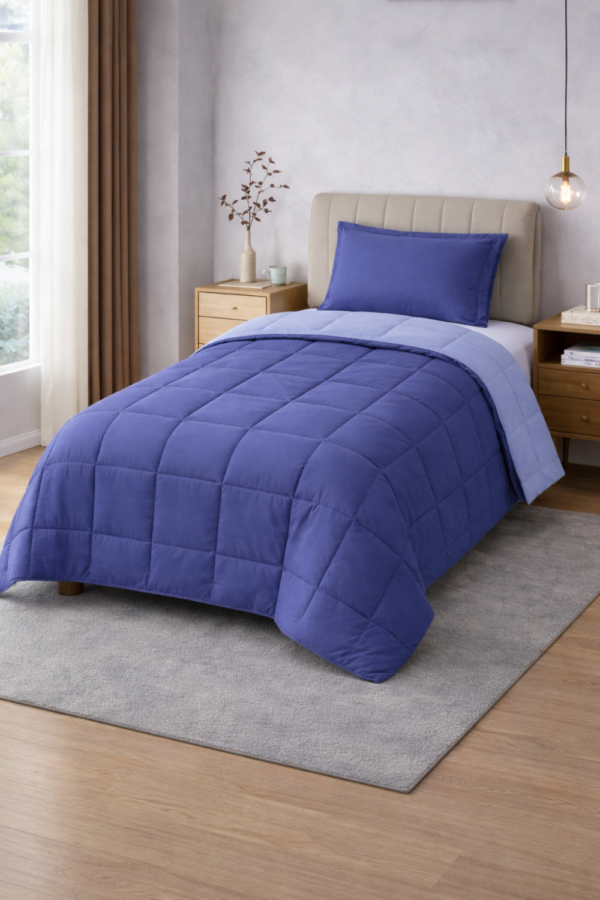 Acolchado Aero/Celeste 1 ½ Plaza