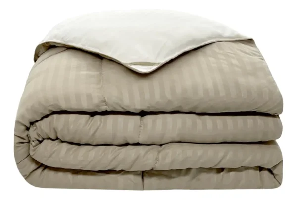 Acolchado Edredon EcoDown Reversible, Natural/Camel.